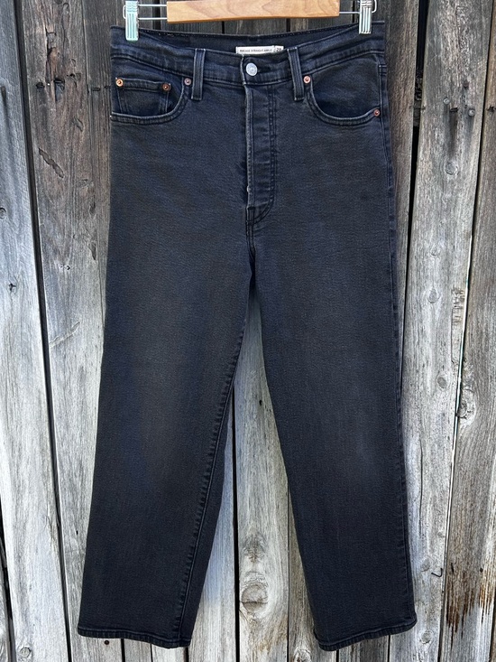 Levi's Denim - Levi’s Ribcage Straight Ankle Jean Black 28